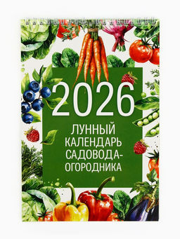 Цена за 2 шт. Календарь 2026 на пружине без ригеля «Лунный садово-огородный»