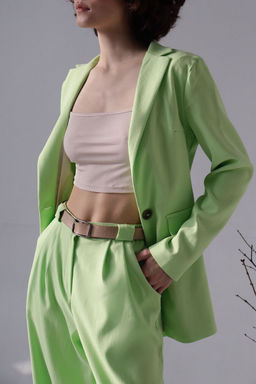 7931 Костюм брючный светло-зелёный - Martichelli фото 17