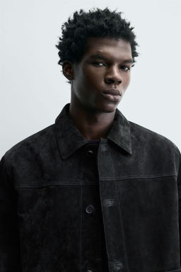 SUEDE LEATHER JACKET - Zara фото 5