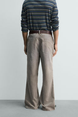 LIMITED EDITION FLARE FIT CORDUROY TROUSERS - Zara фото 3