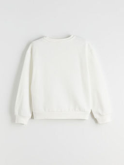 Boncuk Detayl? K?z ?ocuk Sweatshirt