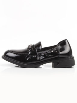 03-DEB104-3 BLACK Лоферы женские (натуральная кожа)