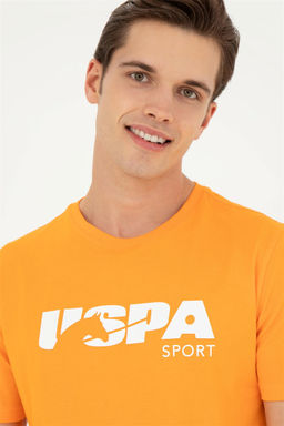 Мужская оранжевая футболка - U.s. polo assn фото 2