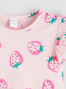 ?i?ek Desenli K?z ?ocuk Elbise