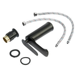 Смеситель для раковины ZEIN Z2077F, дизайнерский, картридж 35 мм, латунь, черный