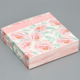 Цена за 5 шт. Кондитерская упаковка, коробка Нежность, 14?14?3.5 см