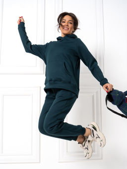 РАСПРОДАЖА Костюм жен.спорт. С утепл. (мех)_390/изумрудный - Ihomelux фото 2