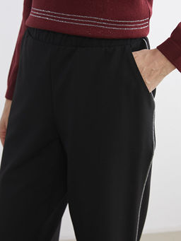 B?y?k Beden Beli Lastikli Kad?n Pantolon