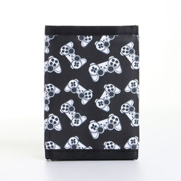 Кошелёк детский «Джойстики», на липучке, Выбражулька, чёрный