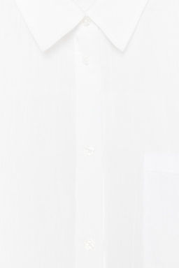 OVERSIZE GAUZE SHIRT - Zara фото 7