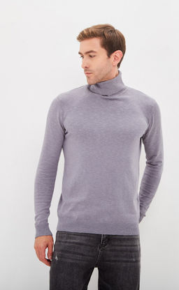 Водолазка F021-15608 grey melange - Fine joyce фото 9