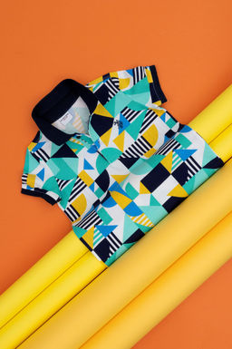 Erkek _ocuk Beyaz Polo Yaka Ti__rt