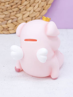 Копилка "King pig", pink (14 см), пластик