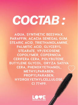 LOVE GENERATION Тушь для ресниц Volume Mascara разделяющая, с эффектом объема, силиконовая щеточка, тон 01, черный, 9 мл
