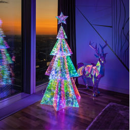 ULD-R502 220V XMAS TREE Светильник декоративный Ёлка. 400 светодиодов. Белый свет. Цвет корпуса радужный. TM Uniel - Volpe фото 4