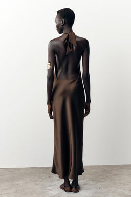 HALTER MIDI DRESS - Zara фото 26