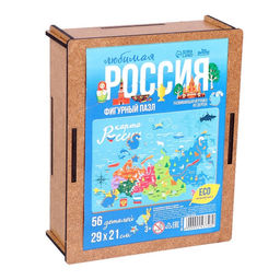 Фигурный пазл Любимая Россия - Лесная мастерская фото 4