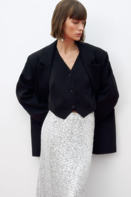 Юбка макси из пайеток - Mollis фото 4