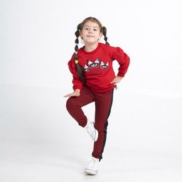 CRB wear/CWKG 62882-26-290 Джемпер модель свитшот для девочки, красный/Ex.Cherubino  фото 3