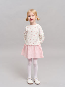 Платье с хлопковой юбкой Цветы 0+ - Bungly фото 7