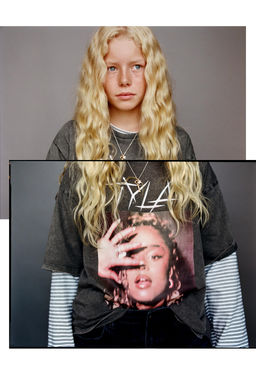 FADED-EFFECT TYLA  T-SHIRT - Zara фото 5