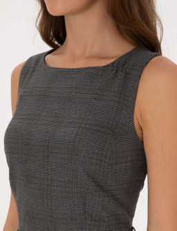 Antrasit Slim Fit Dokuma Elbise - Pierre cardin фото 6