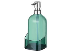 Диспенсер 500 мл 9,5*9,5*21 см прозрачный зеленый, с отделением для губки - Elan gallery фото 4