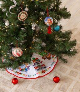 Набор для вышивания PANNA PR-7254 Юбка для новогодней ёлки 61 х 61 см