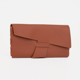 Футляр для очков на затяжке, длина 16 см, цвет коричневый