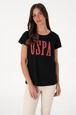 Kad_n Siyah Bisiklet Yaka Ti__rt Sepette S_rpriz _ndirim