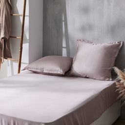 Простыня 1.5 спальная SL Home Tencel, 160×235 см, пудра, тенсель