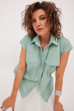 Блуза BegiModa 4125-Р шалфей