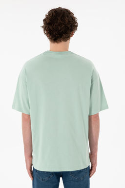 Erkek Oversize Fit Bisiklet Yaka Su Ye_ili Ti__rt Sepette S_rpriz _ndirim - U.s. polo assn фото 6
