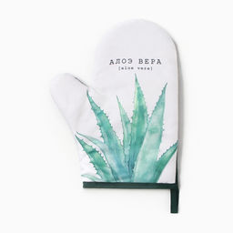 Варежка - прихватка «Доляна. Алоэ вера», 20×27 см