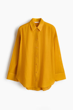 Camisa oversize con efecto arrugado - H&m фото 7