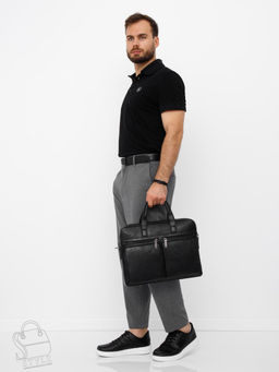 Портфель мужской 6677-3 black Jeep - S-style фото 3