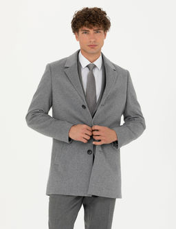 A__k Gri Y_n Kar___ml_ Ekstra Slim Fit Ka_e Kaban