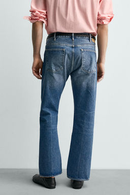 JEANS STRAIGHT FIT BOOTCUT AARON LEVINE X ZARA / Azul medio  фото 3