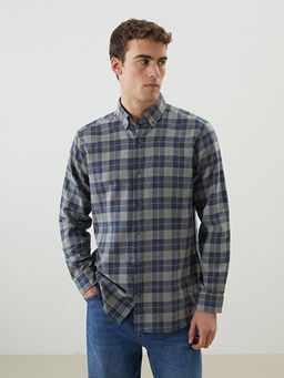 Regular Fit Uzun Kollu Ekose Erkek G?mlek