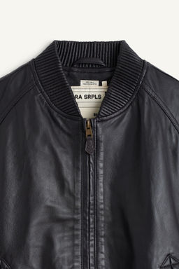CCN LEATHER BOMBER - Zara фото 4