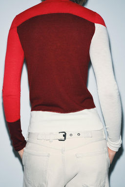 FINE KNIT WOOL BLEND JUMPER