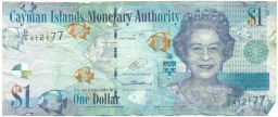 Банкнота 1 доллар 2014 года Каймановы острова