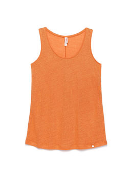 CONTE Легкий льняной топ LD 920 apricot orange