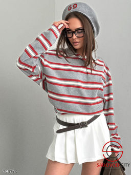 Женский лонгслив в полоску - Bruno фото 6