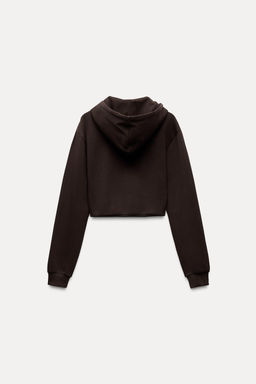 INTERLOCK CROPPED SWEATSHIRT - Zara фото 33