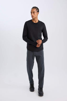 DeFactoFit Спортивная футболка узкого кроя с круглым вырезом  фото 10