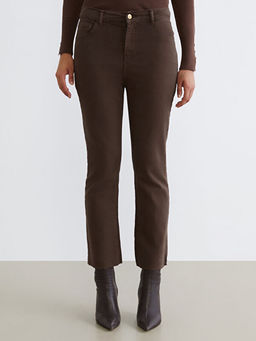 Crop Flare Kad?n Jean Pantolon