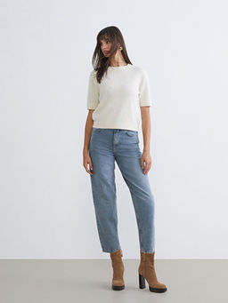 Barrel Fit Kad?n Jean Pantolon