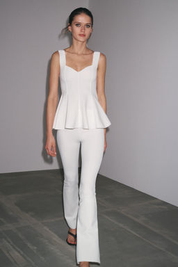 STRETCH FLARE TROUSERS - Zara фото 17