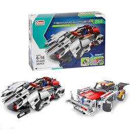 Конструктор. 326 дет. р/у "Внедорожник-грузовик" 2 варианта сборки (8009)